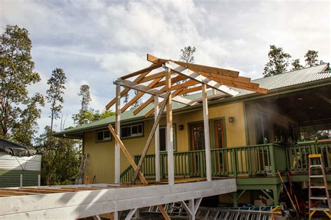 opening a breezeway roof